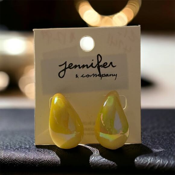 Fashion Yellow‎ Earrings - Picture 1 of 1